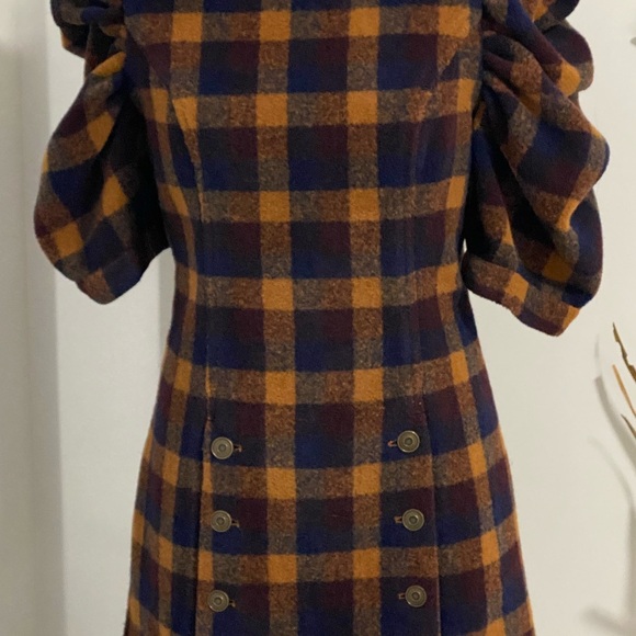 Tularosa Wool Mini Puff Sleeve Mini Size Medium - Picture 2 of 7